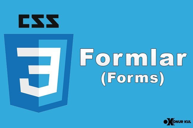 CSS Formlar (Forms)